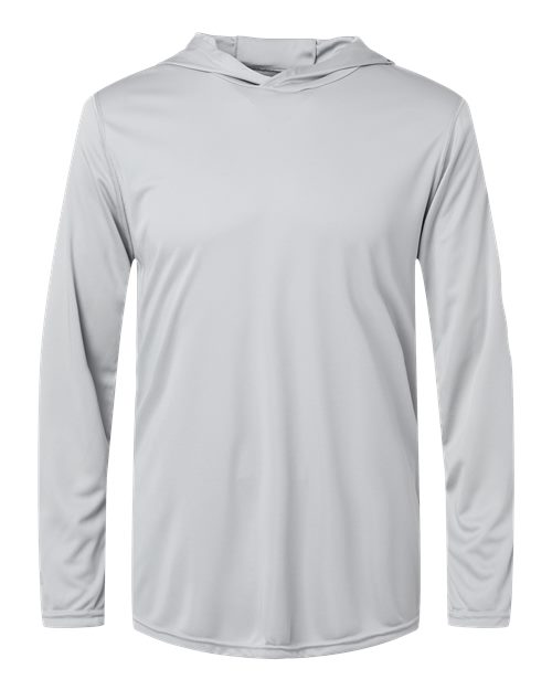 Men's Momentum Hooded Long Sleeve T-Shirt - Silver