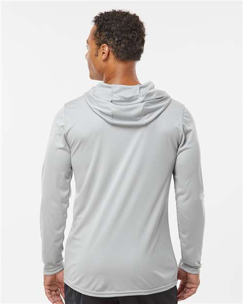 Men's Momentum Hooded Long Sleeve T-Shirt - Silver