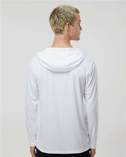 Men's Momentum Hooded Long Sleeve T-Shirt - White
