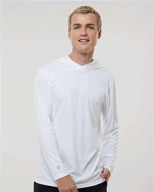 Men's Momentum Hooded Long Sleeve T-Shirt - White