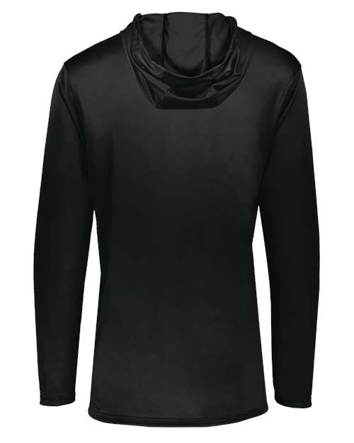 Youth Momentum Hooded Long Sleeve T-Shirt - Black