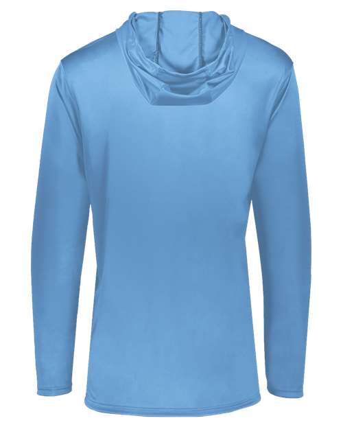Youth Momentum Hooded Long Sleeve T-Shirt - Columbia Blue
