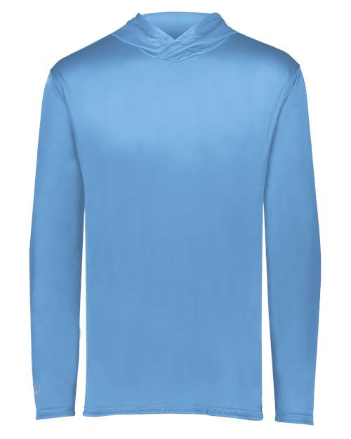 Youth Momentum Hooded Long Sleeve T-Shirt - Columbia Blue