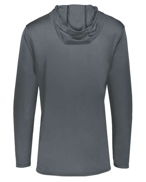Youth Momentum Hooded Long Sleeve T-Shirt - Graphite