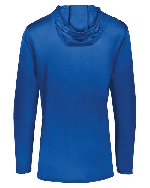 Youth Momentum Hooded Long Sleeve T-Shirt - Royal