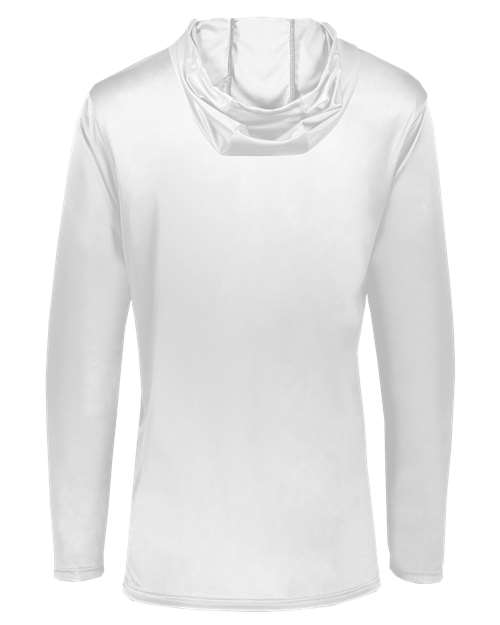 Youth Momentum Hooded Long Sleeve T-Shirt - White