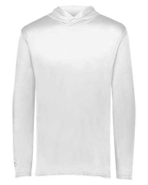 Youth Momentum Hooded Long Sleeve T-Shirt - White