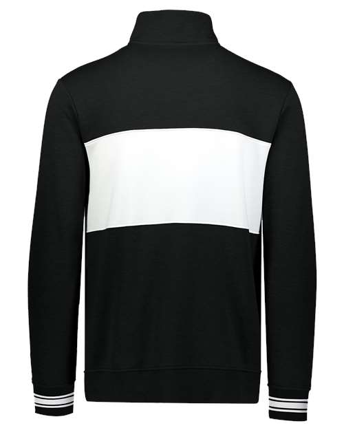 Men's All-American Fleece Colorblocked Quarter-Zip Sweatshirt - Black/ White