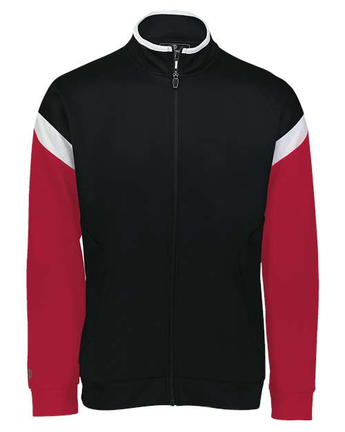 Men's Limitless Full-Zip Jacket - Black/ White/ Scarlet