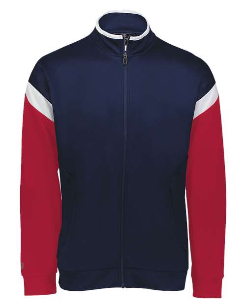 Youth Limitless Full-Zip Jacket - Navy/ White/ Scarlet
