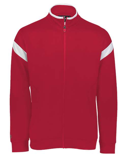 Youth Limitless Full-Zip Jacket - Scarlet/ White/ Scarlet