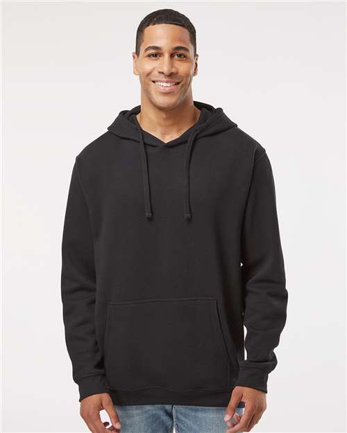 Unisex Elevated Fleece Hoodie Sweatshirt - Black
