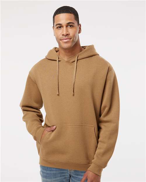 Unisex Elevated Fleece Hoodie Sweatshirt - Coyote Brown