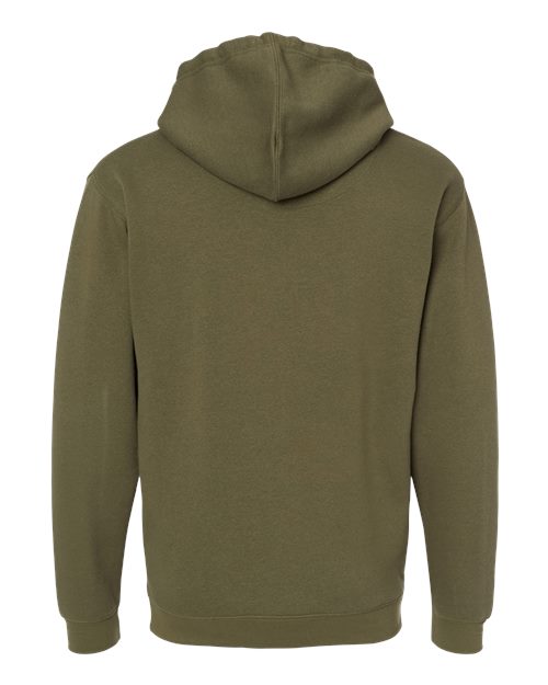 Unisex Elevated Fleece Hoodie Sweatshirt - Military Green