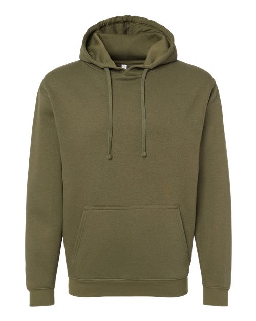 Unisex Elevated Fleece Hoodie Sweatshirt - Military Green