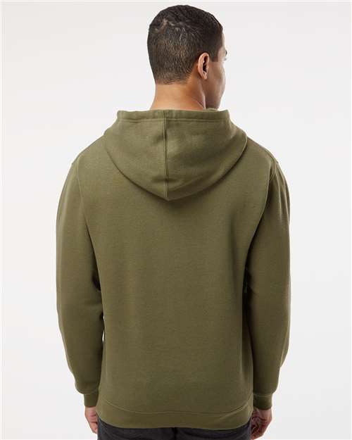 Unisex Elevated Fleece Hoodie Sweatshirt - Military Green