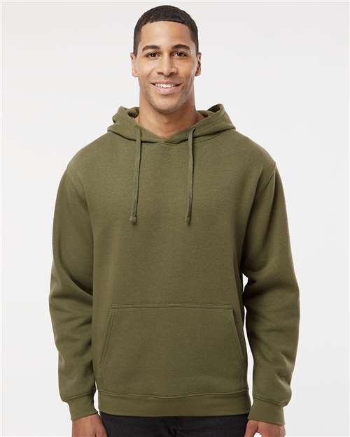 Unisex Elevated Fleece Hoodie Sweatshirt - Military Green