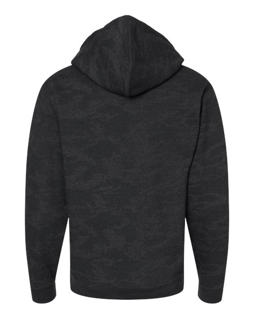 Unisex Elevated Fleece Hoodie Sweatshirt - Storm Camo