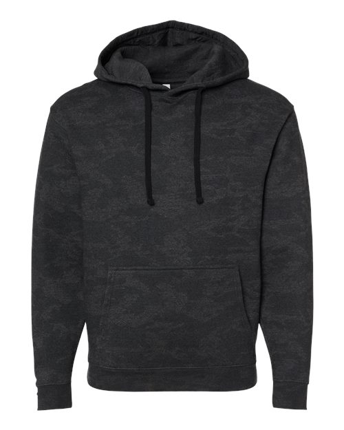 Unisex Elevated Fleece Hoodie Sweatshirt - Storm Camo