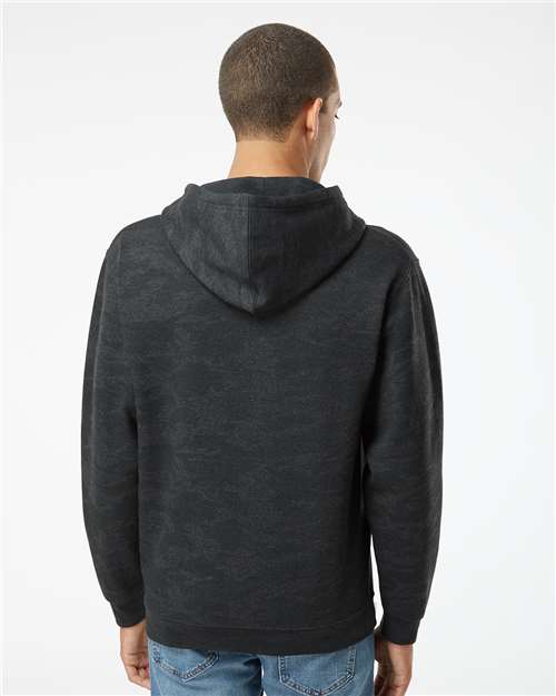 Unisex Elevated Fleece Hoodie Sweatshirt - Storm Camo