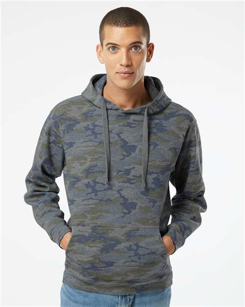 Unisex Elevated Fleece Hoodie Sweatshirt - Vintage Camo