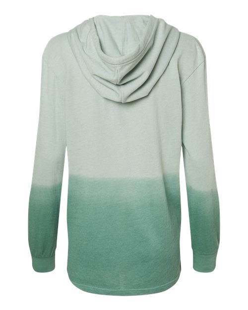 Women's French Terry Ombré Hooded Sweatshirt - Greenstone/ Jungle Green