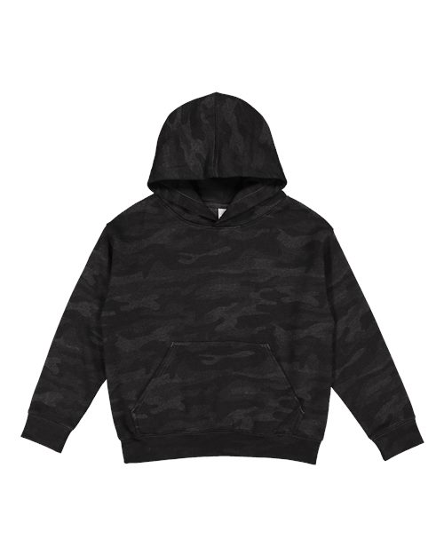 Youth Fleece Hoodie Sweatshirt - Storm Camo