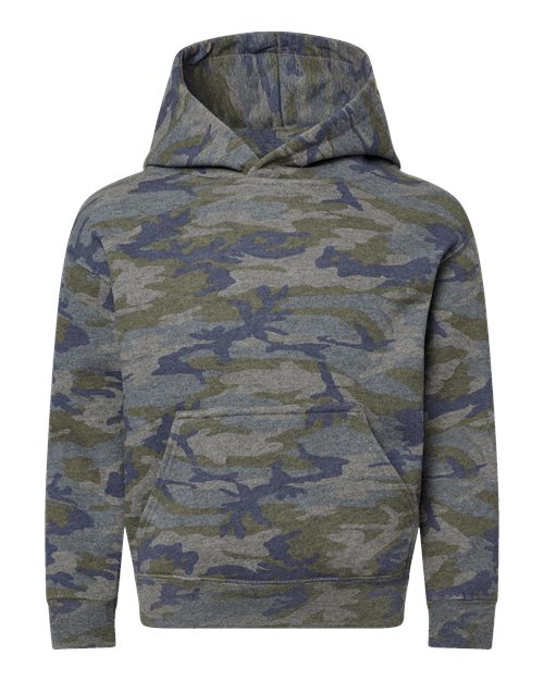Youth Fleece Hoodie Sweatshirt - Vintage Camo