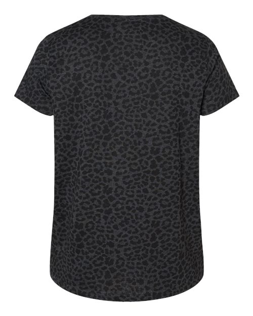 Women's Curvy Collection Fine Jersey Tee - Black Leopard