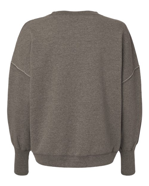 Women's Sueded Fleece Crewneck Sweatshirt - Charcoal