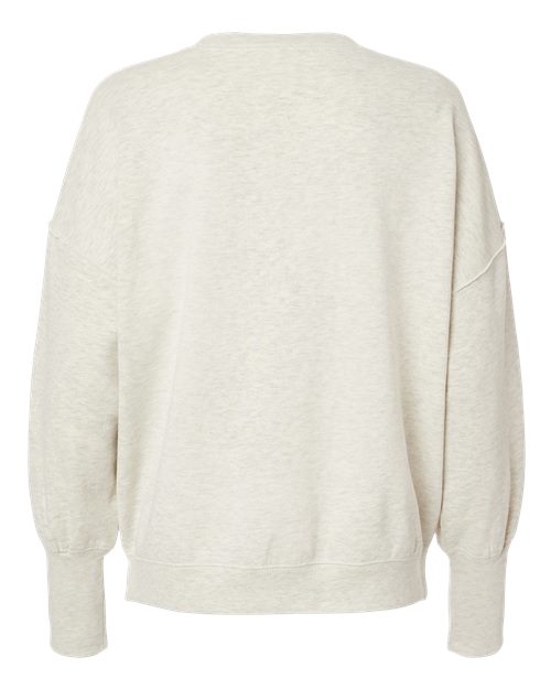 Women's Sueded Fleece Crewneck Sweatshirt - Oatmeal
