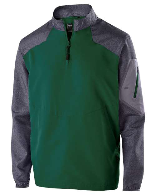 Men's Raider Quarter-Zip Jacket - Carbon Print/ Forest