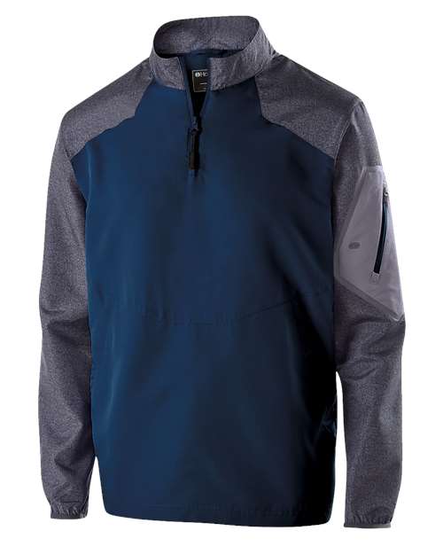 Men's Raider Quarter-Zip Jacket - Carbon Print/ Navy