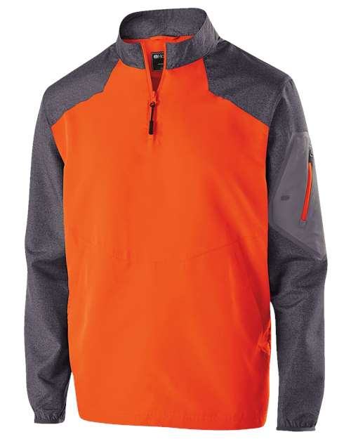 Men's Raider Quarter-Zip Jacket - Carbon Print/ Orange