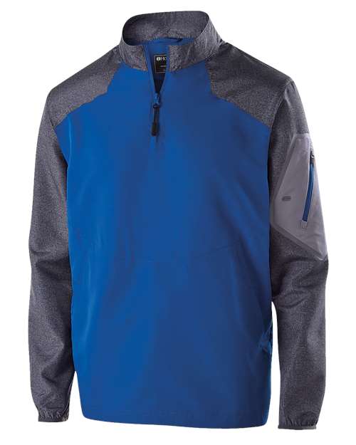 Men's Raider Quarter-Zip Jacket - Carbon Print/ Royal