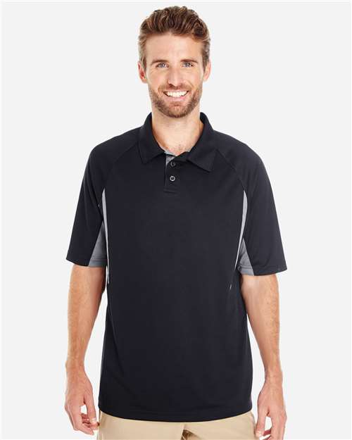 Men's Two-Tone Avenger Polo - Black/ Graphite