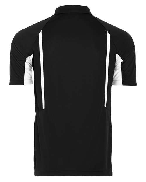 Men's Two-Tone Avenger Polo - Black/ White