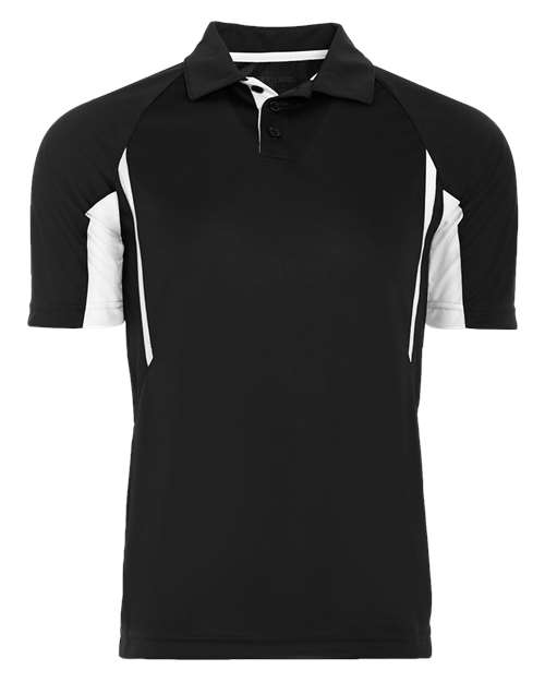 Men's Two-Tone Avenger Polo - Black/ White