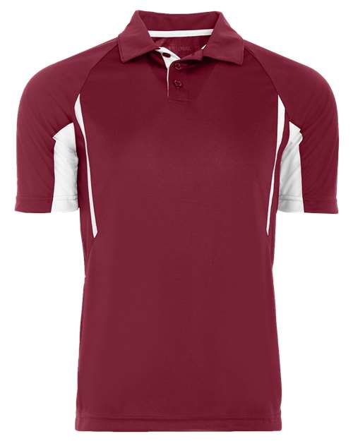 Men's Two-Tone Avenger Polo - Cardinal/ White