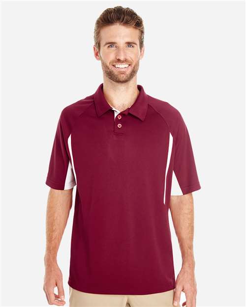 Men's Two-Tone Avenger Polo - Cardinal/ White