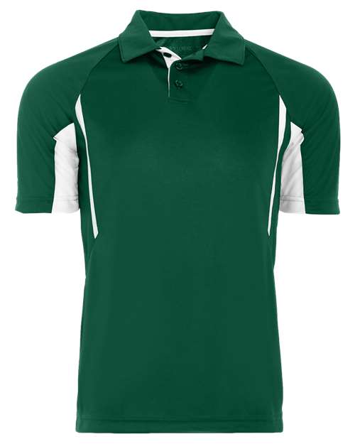 Men's Two-Tone Avenger Polo - Forest/ White