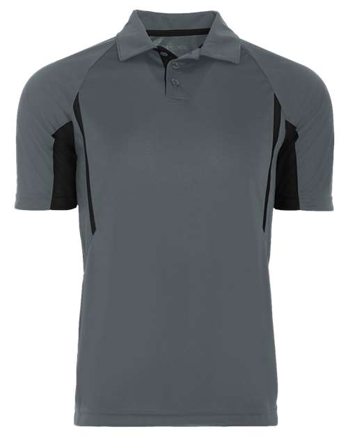 Men's Two-Tone Avenger Polo - Graphite/ Black