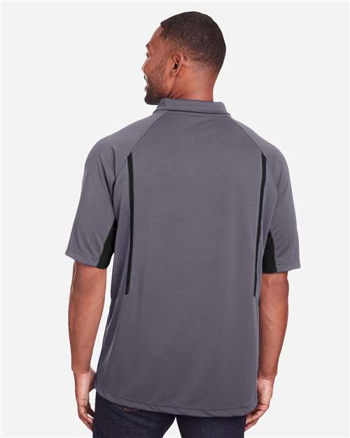 Men's Two-Tone Avenger Polo - Graphite/ Black