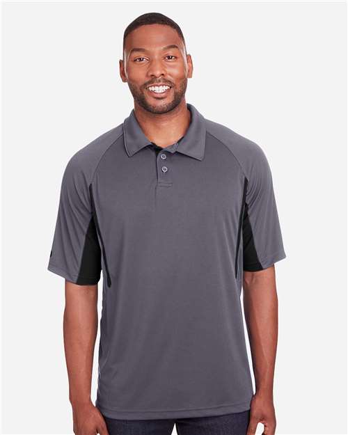 Men's Two-Tone Avenger Polo - Graphite/ Black