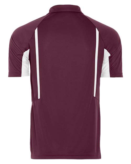 Men's Two-Tone Avenger Polo - Maroon/ White