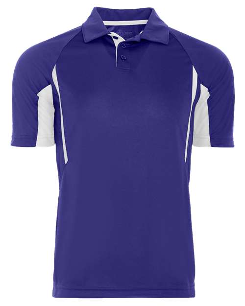 Men's Two-Tone Avenger Polo - Purple/ White
