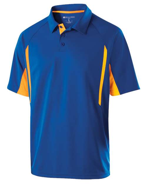 Men's Two-Tone Avenger Polo - Royal/ Light Gold