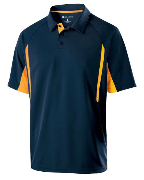Men's Two-Tone Avenger Polo - Navy/ Light Gold