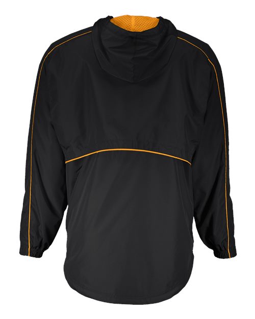Men's Wizard Quarter-Zip Hooded Pullover - Black/ Light Gold