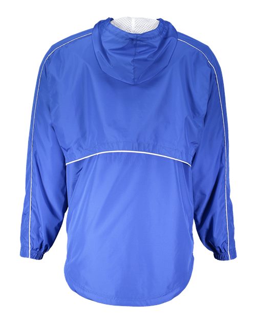 Men's Wizard Quarter-Zip Hooded Pullover - Royal/ White